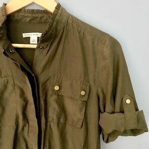 Banana Republic | Military Shirt Dress Olive Green